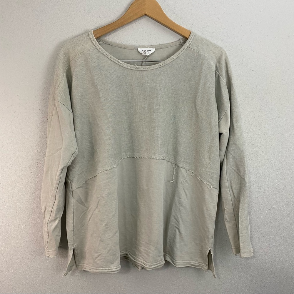 Heyson Neutral Sweater Long Sleeve Size Medium